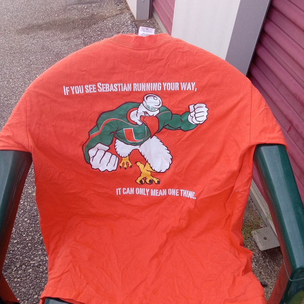 Miami Hurricane Vintage T-Shirt sz L